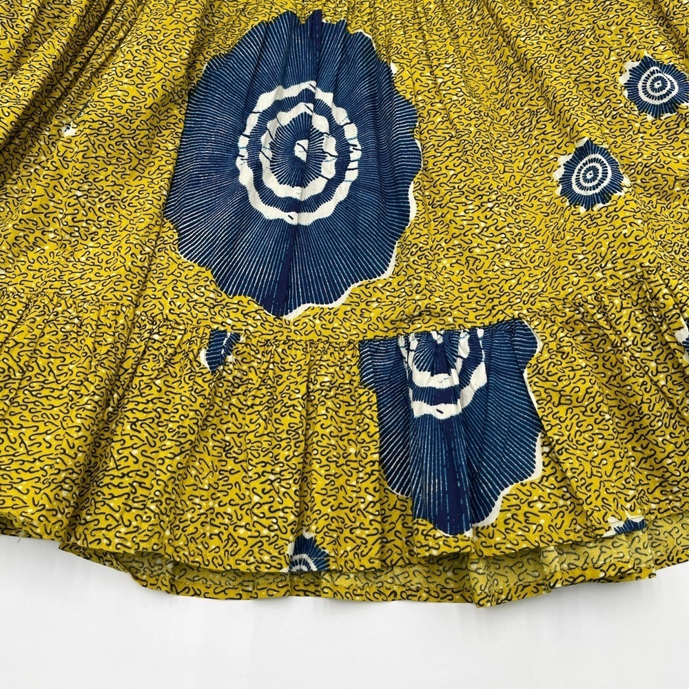 Ulla Johnson Sz 2 Emelyn 100% Cotton Dress Puff Sleeve Bold Print Wedding Event - Picture 10 of 16